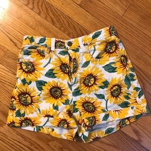 American Apparel Sunflower Shorts